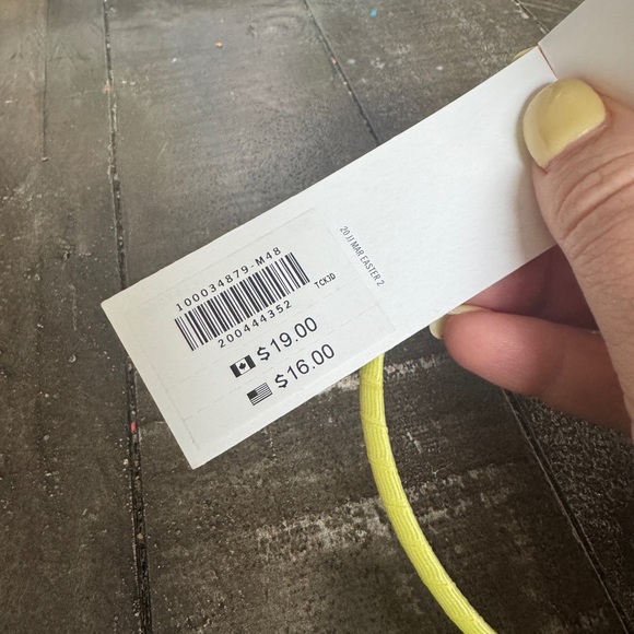 JANIE AND JACK NWT 3 Piece Headband Set O/S Nautical Checkers Yellow - Picture 10 of 10